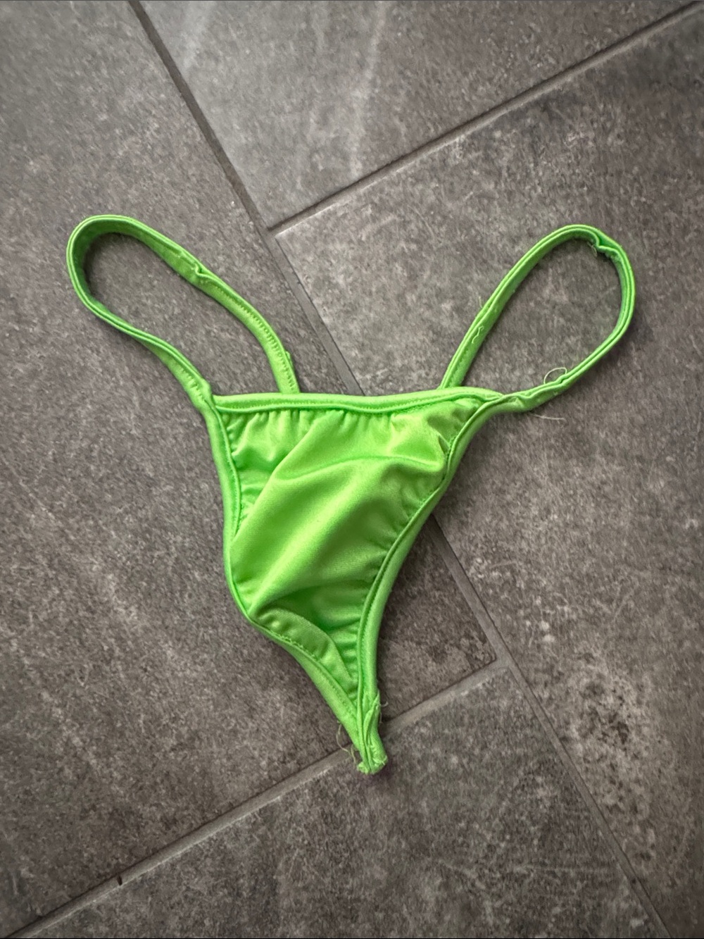 Neon Green Minimal Bikini Bottom
